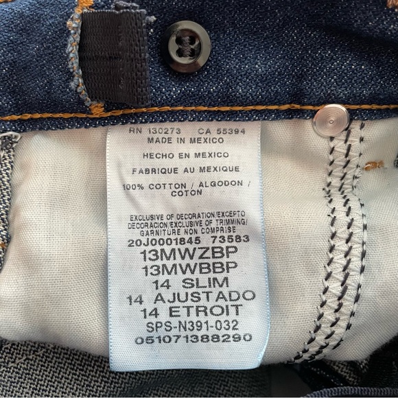 Wrangler slim jean size 14/L28/1/3 - Picture 6 of 10